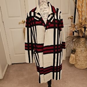 Stylish Plaid Women's Sweater Poncho